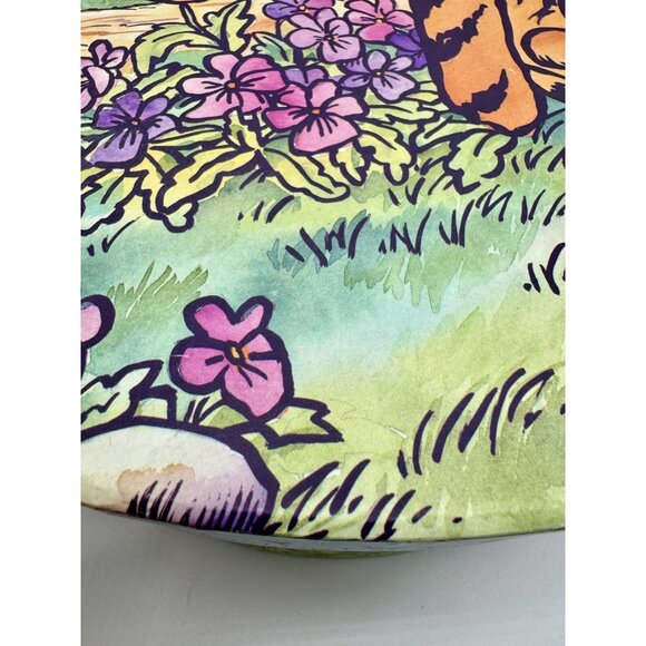 Disney Classic Winnie the Pooh Tigger Hat Storage Box Circle 15” A Springish day - Picture 9 of 13